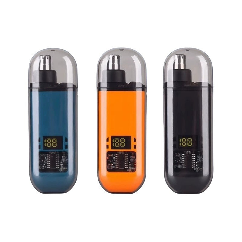 Electric Nose Hair Trimmer Compact Portable Rechargeable Detachable Washable Blades
