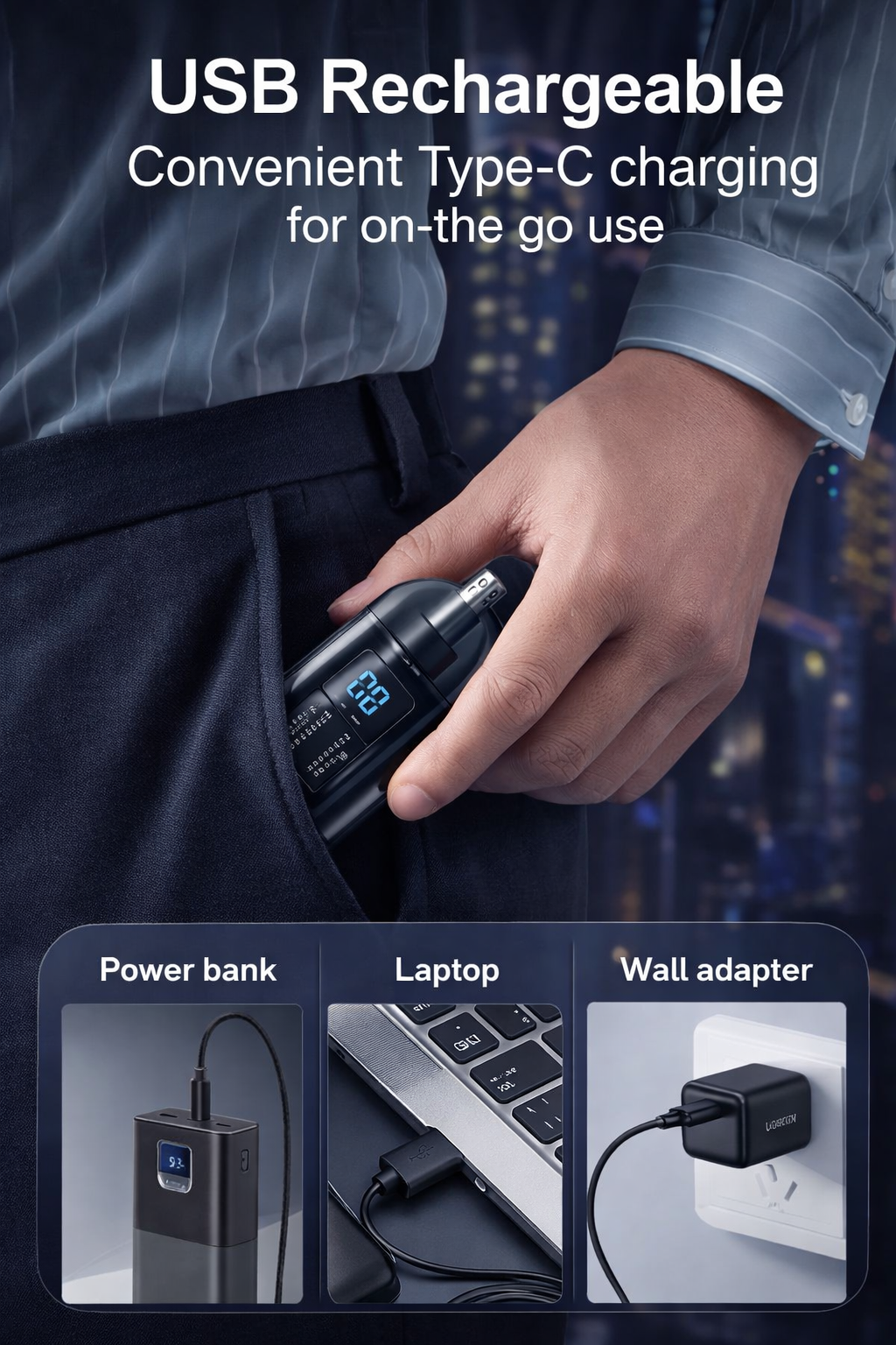 2-in-1 Electric Nose & Ear Trimmer